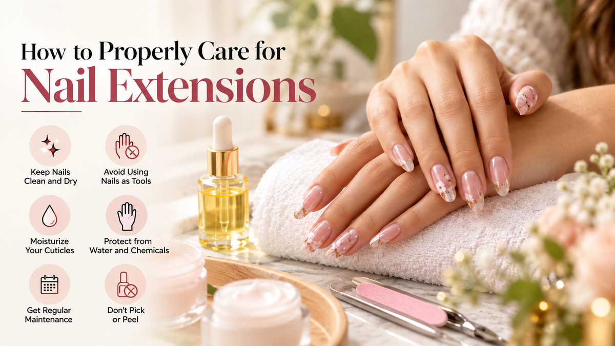 How to Properly Care for Nail Extensions